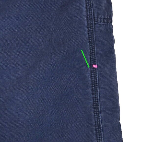 *Paint & Distressing* Carhartt FR Work Pants Navy 54x30 Flame Resistant Canvas - Picture 7 of 10